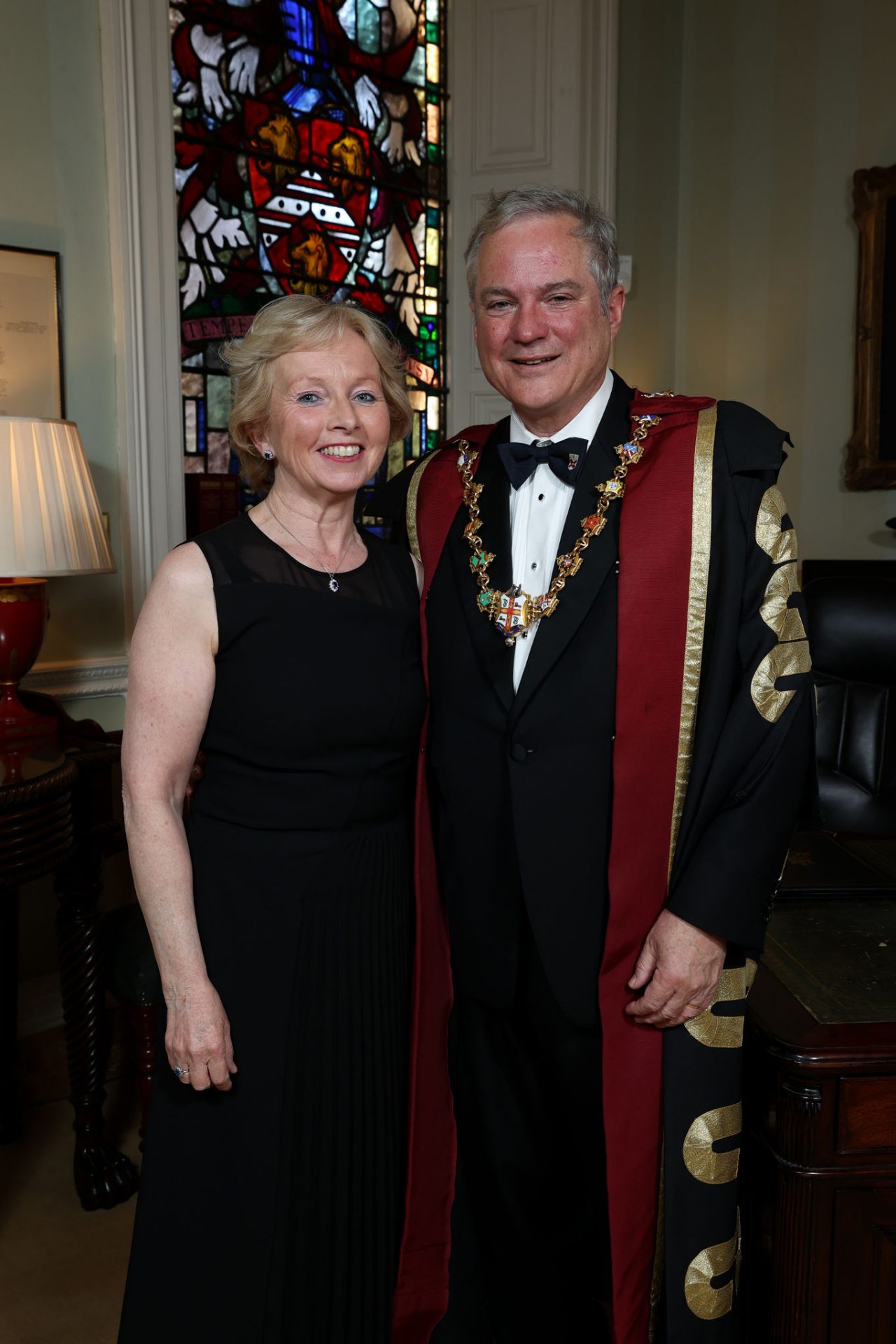 Dr. Ronan O’Connell, right, with his wife Pauline