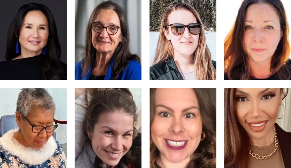 Headshots of participants for the grant project: “Reflexive Evaluation of the Indigenous Admissions Process (IAP) for the Ob/Gyn Program at the University of Alberta: A Community-Driven Approach”