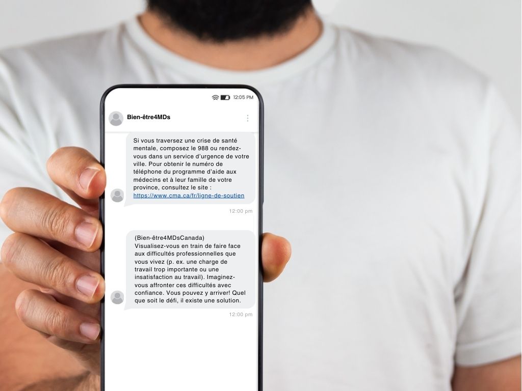 Wellness4MDs Txt Messages Mockups - 2